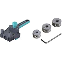 Wolfcraft 4640000 - Maestro guía de ensamblaje de plástico - Ø 6- 8- 10 mm &amp- 2755000 2755000-3 topes de Profundidad para…